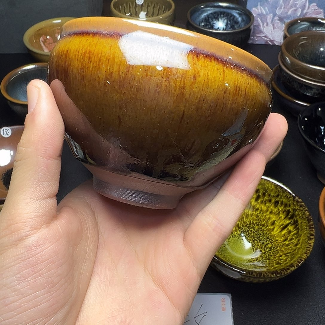 孤***鸿茶盏89建窑建盏主人杯