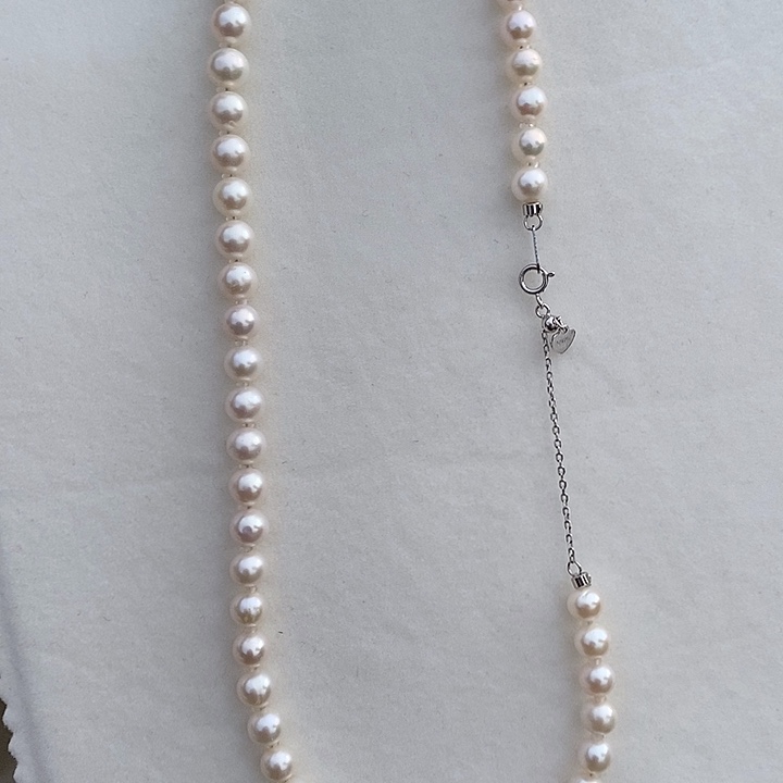 淡水珍珠银S925镶嵌颈饰