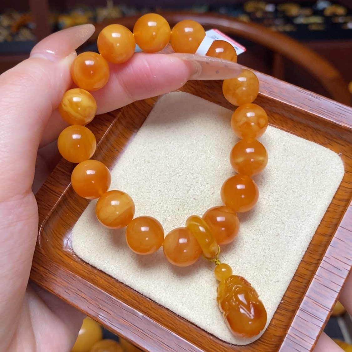 【闪购商品】蜜蜡手链未镶嵌手串