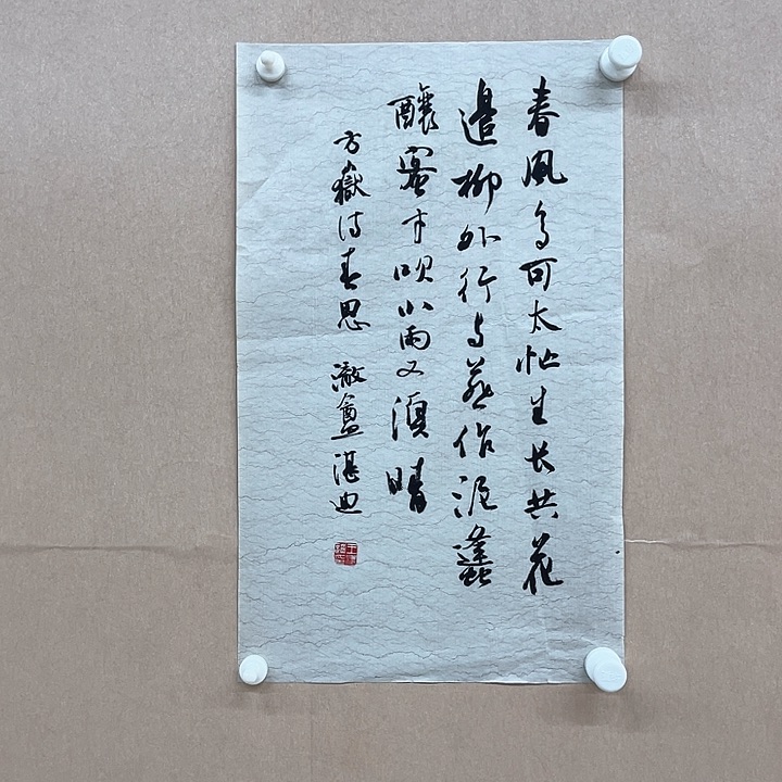 书法王湛迪26*43㎝吉林LS  书法硕S