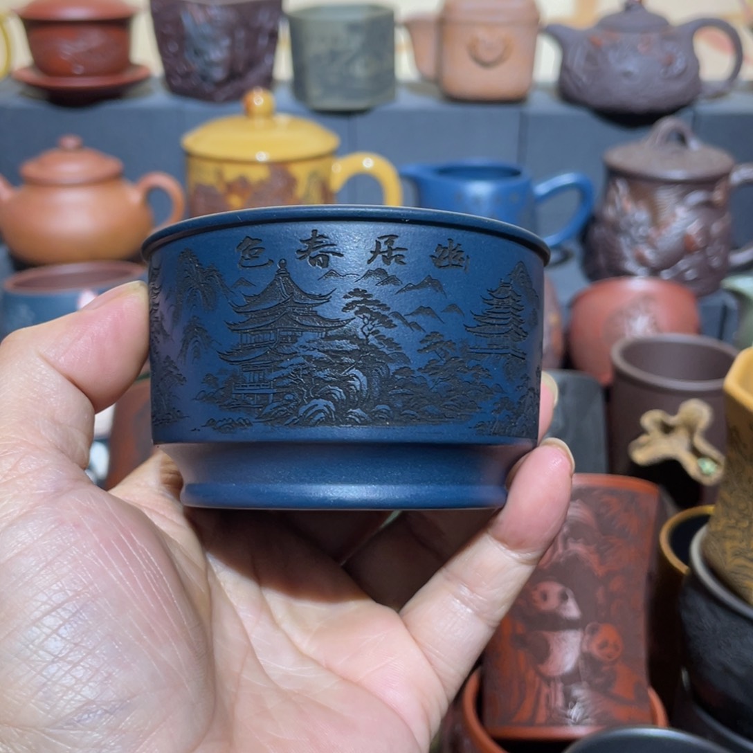 原矿紫砂手工主人杯