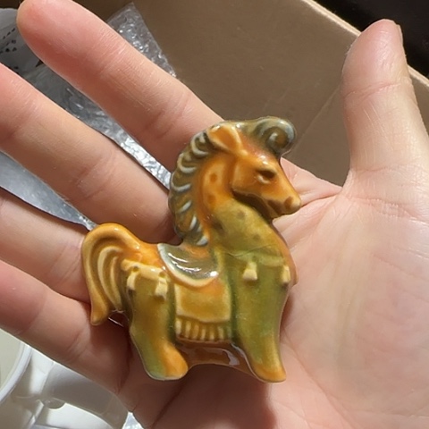 瓷片国营厂库存摆件