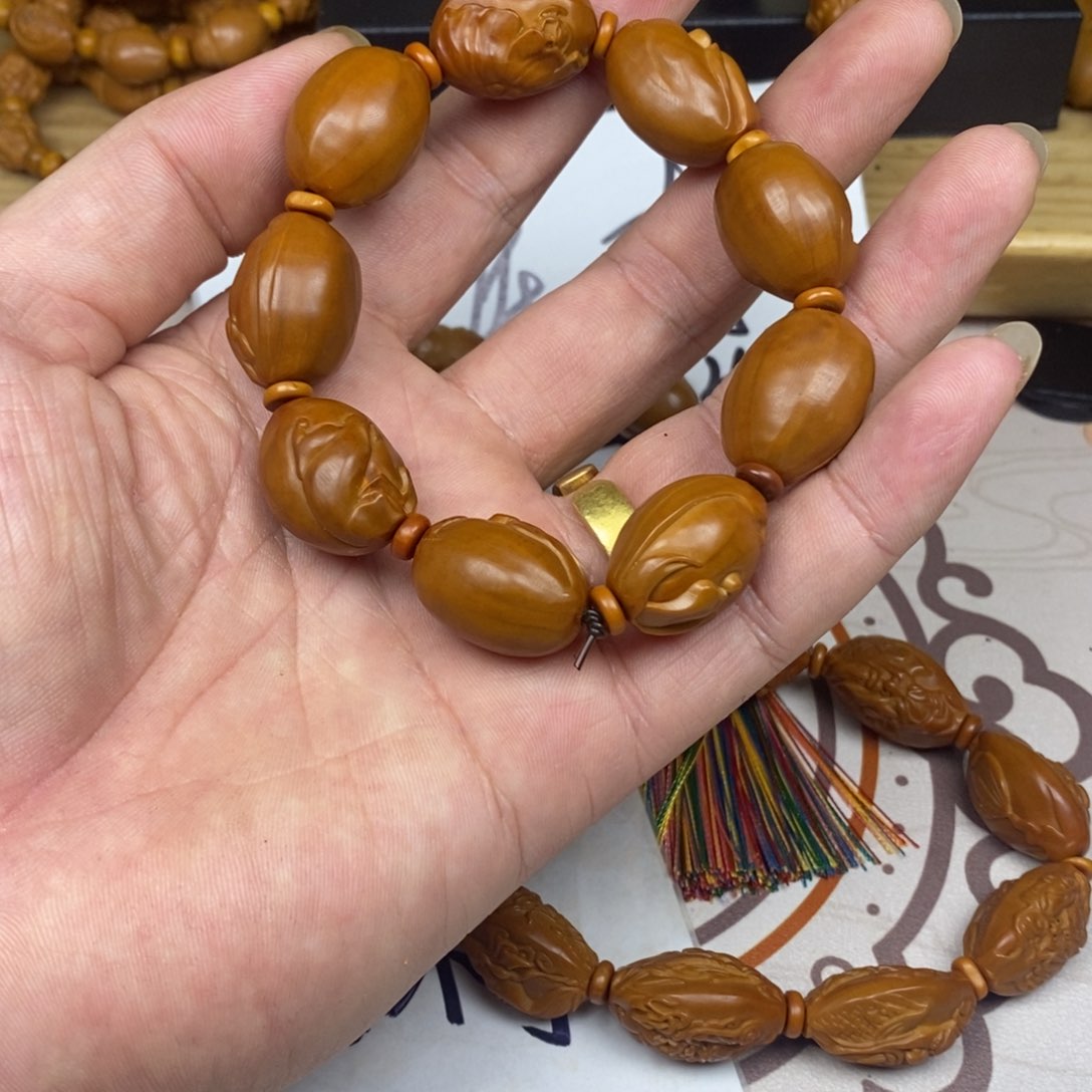 橄榄核手串/手链橄榄核橄榄核雕刻强