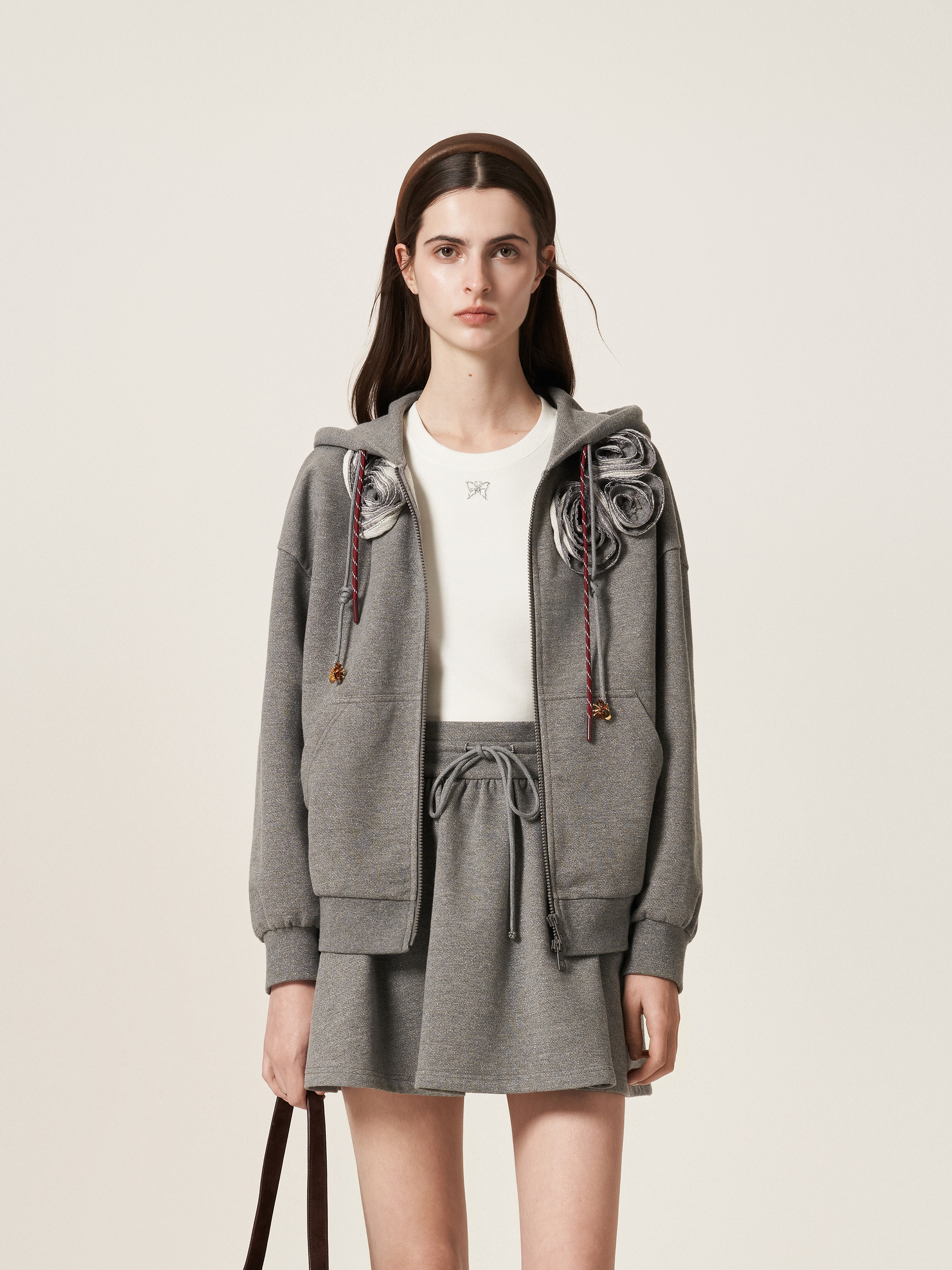 COCOON德绒修身百搭T恤25410AC032333012