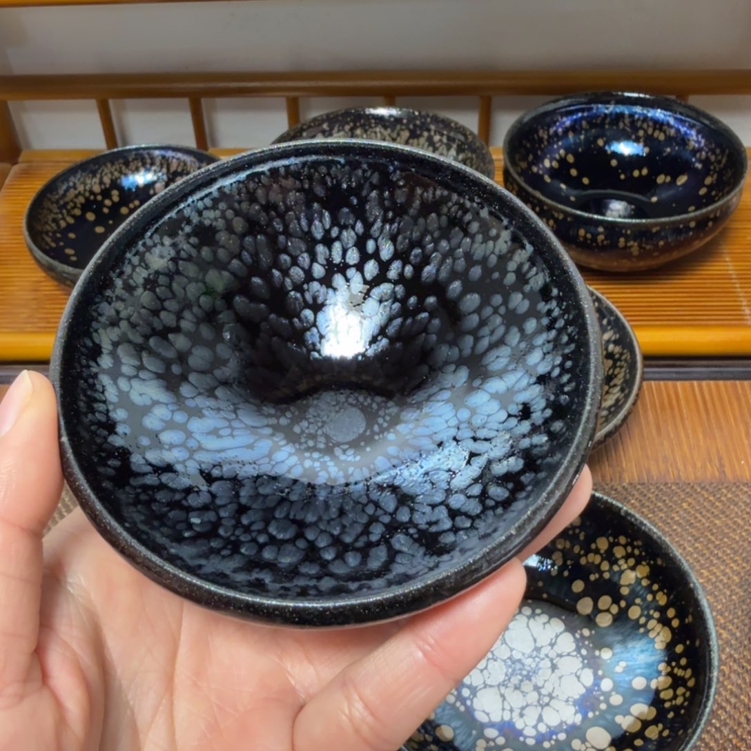 茶盏留****字建盏手工制作主人杯茶杯