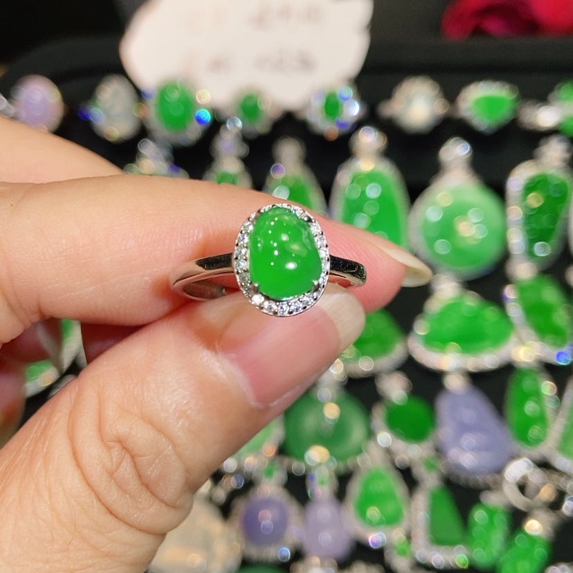 【闪购商品】翡翠戒指未镶嵌天然翡翠