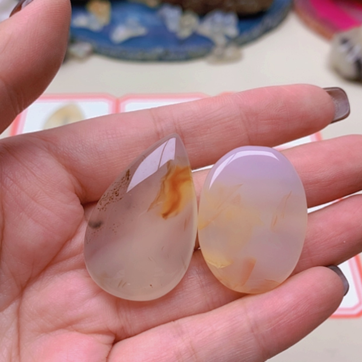 【闪购商品】未镶嵌玛瑙/玉髓珠宝半成品泽***0