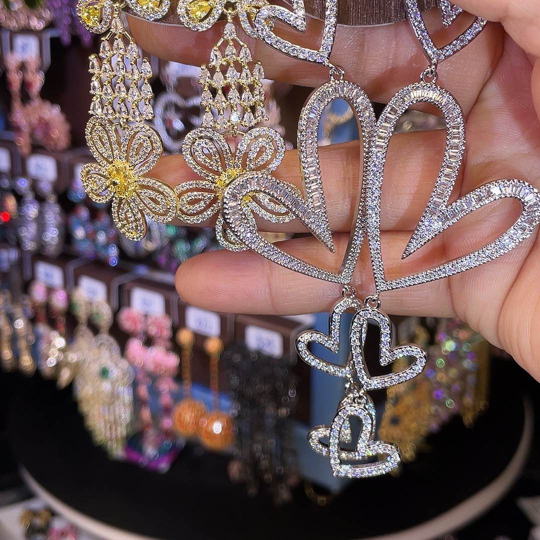 锆石纯铜合金铜合金耳环