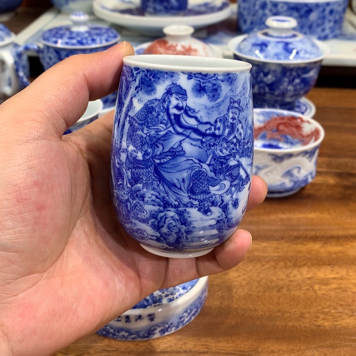 晓竹窑 关羽擒将图