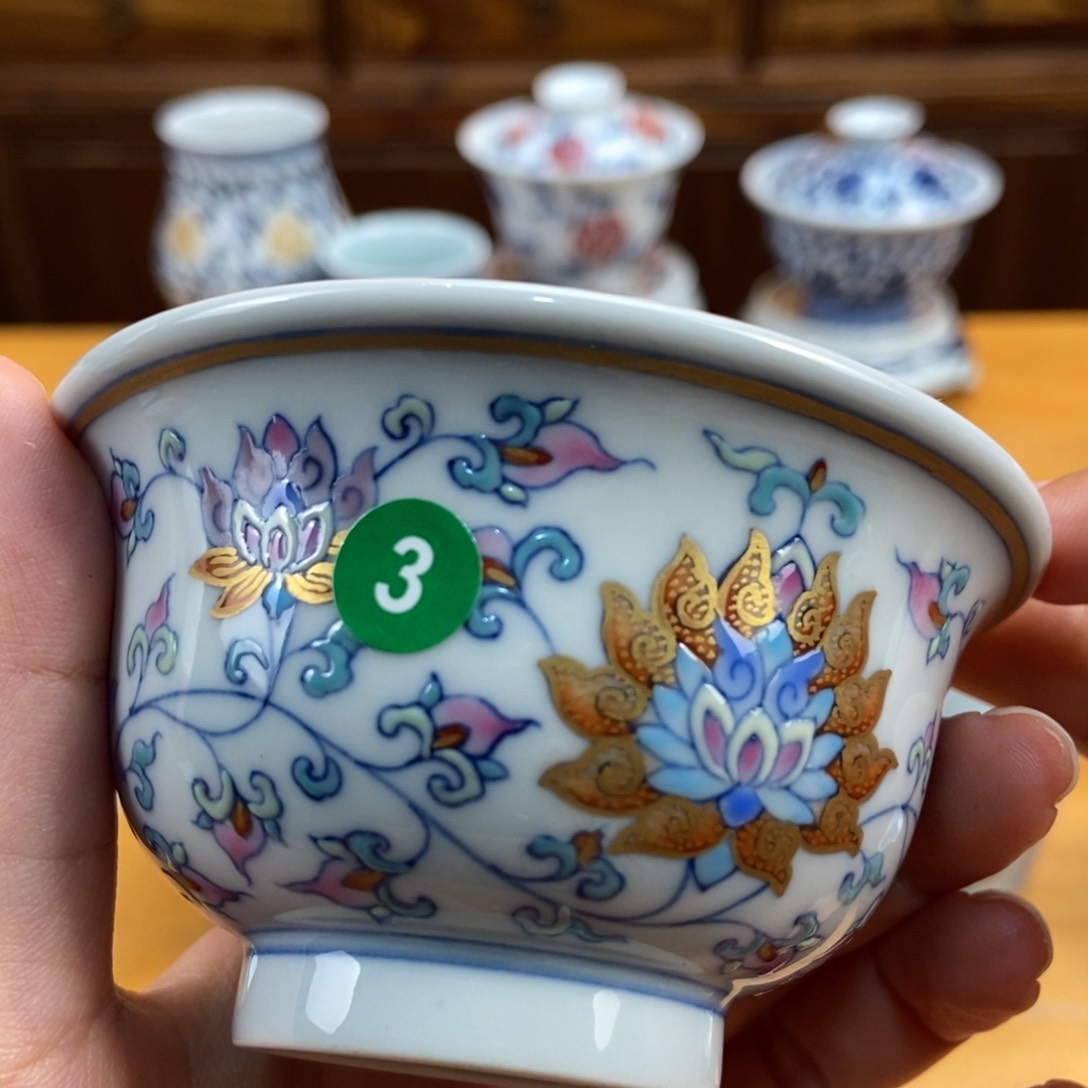 手绘现代茶具非古董