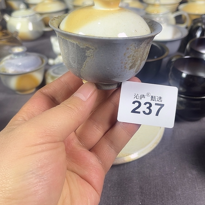 沁庐柴窑古法柴烧全手工茶具