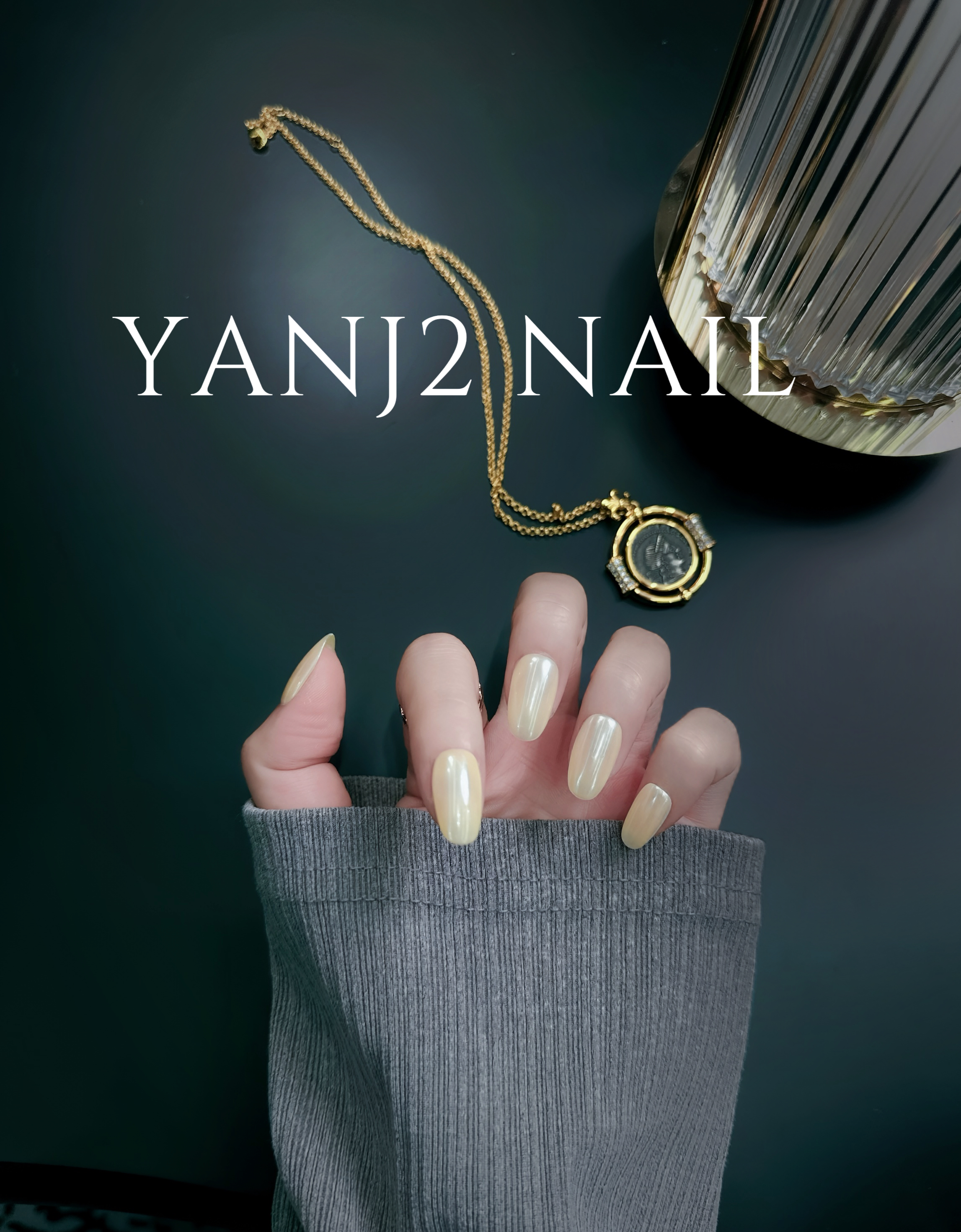 【海莉黄·研二】/纯手工穿戴甲/