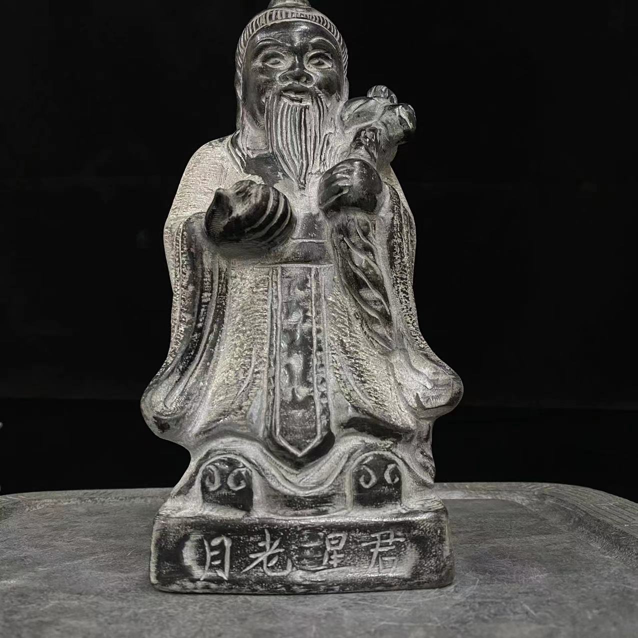 聚鹏阁山西青石月老星君高度20厘米左右
