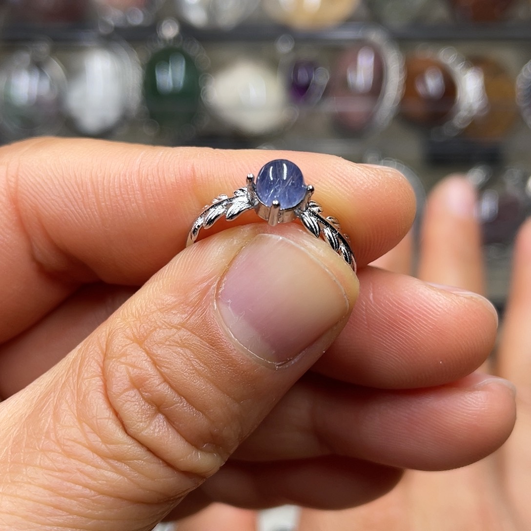 【闪购商品】水晶珠宝半成品银S925镶嵌戒指