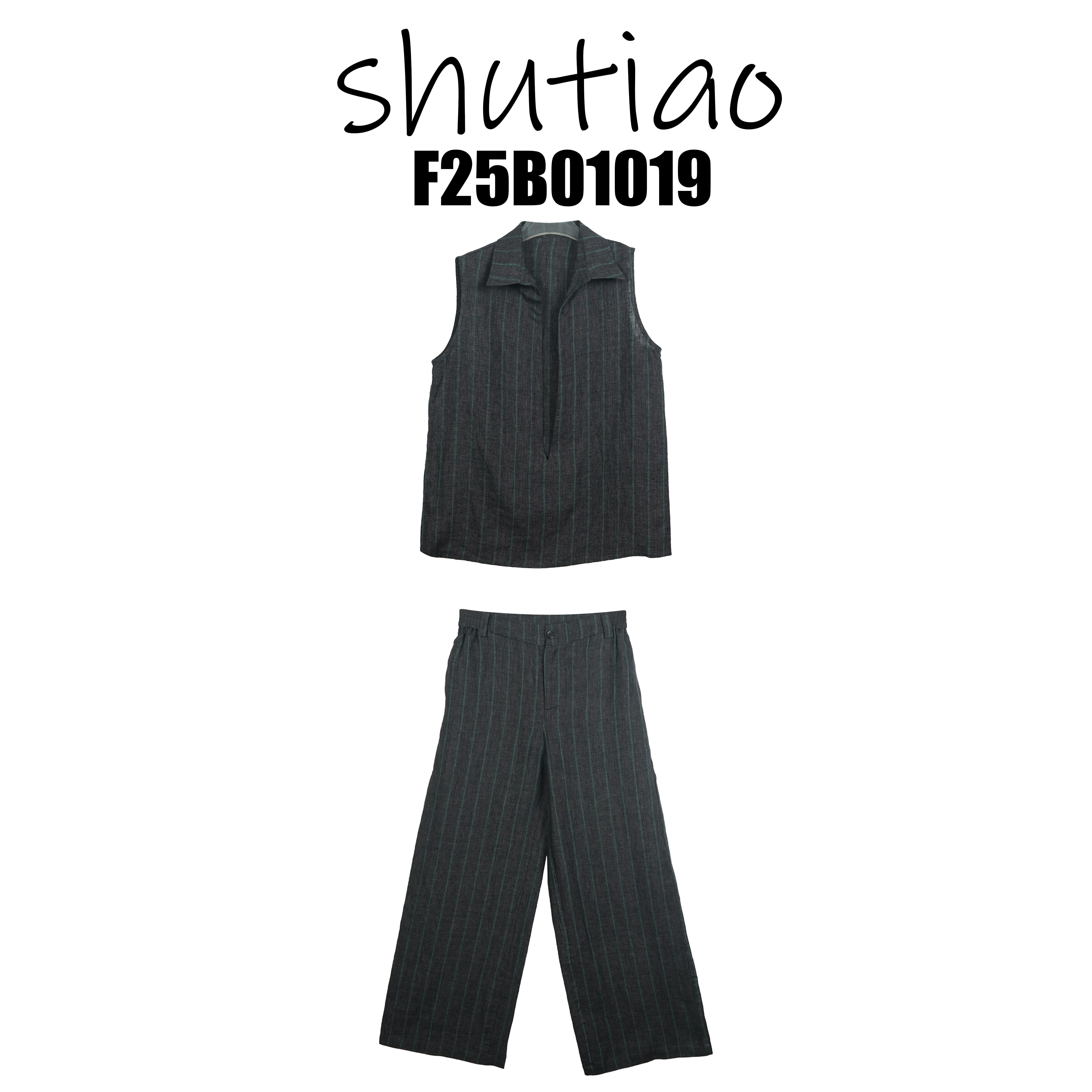 【SHUTIAO】2025春夏：新款小众设计款套装F25B01019