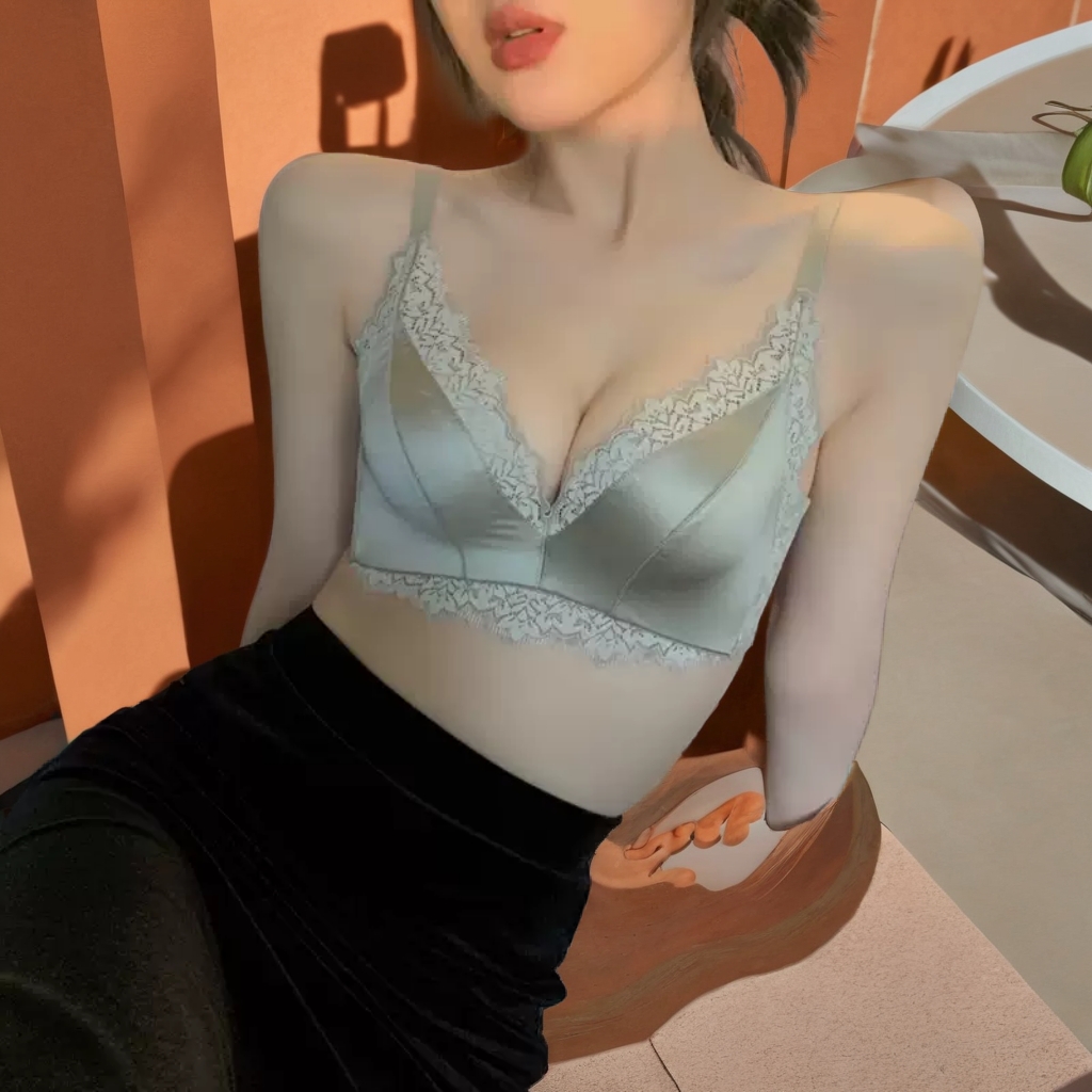 维多利亚美背内衣女小胸聚拢胸罩无钢圈收副乳防下垂文胸套装