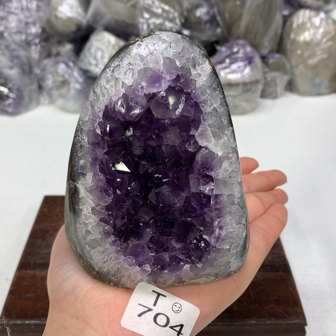 紫晶摆件未镶嵌水晶