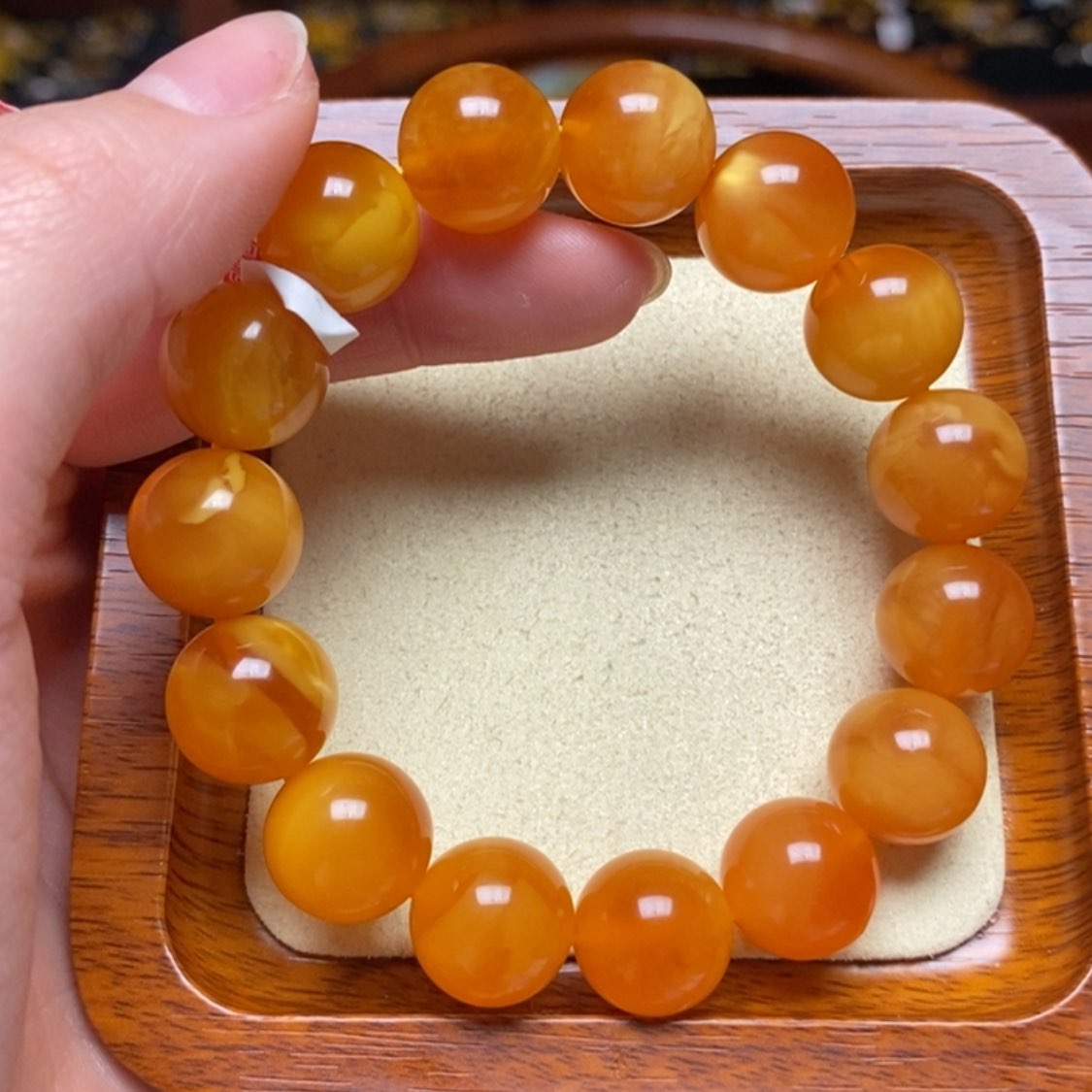【闪购商品】蜜蜡手链未镶嵌手串