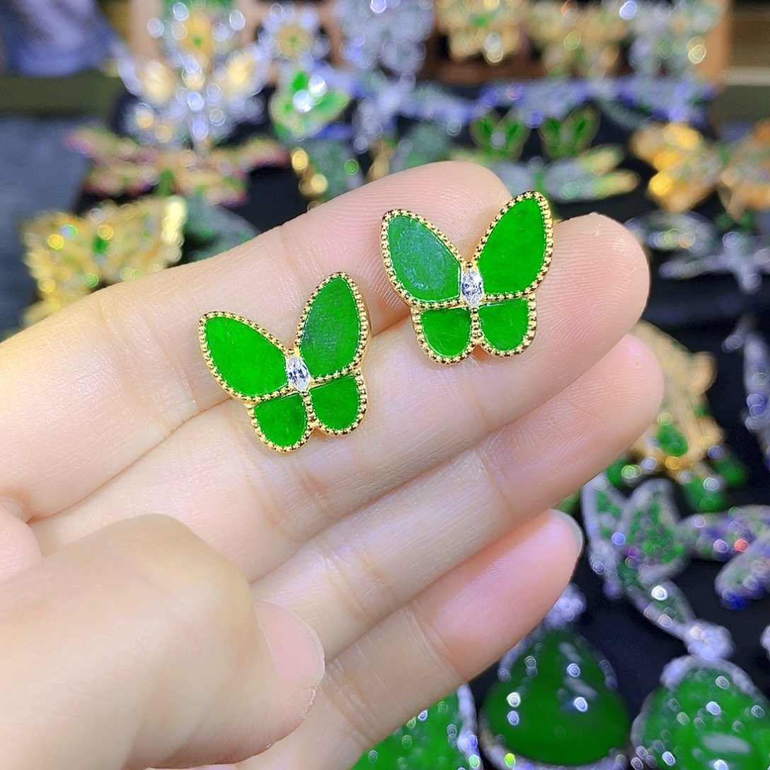 吊坠(不含链)银S925镶嵌翡翠