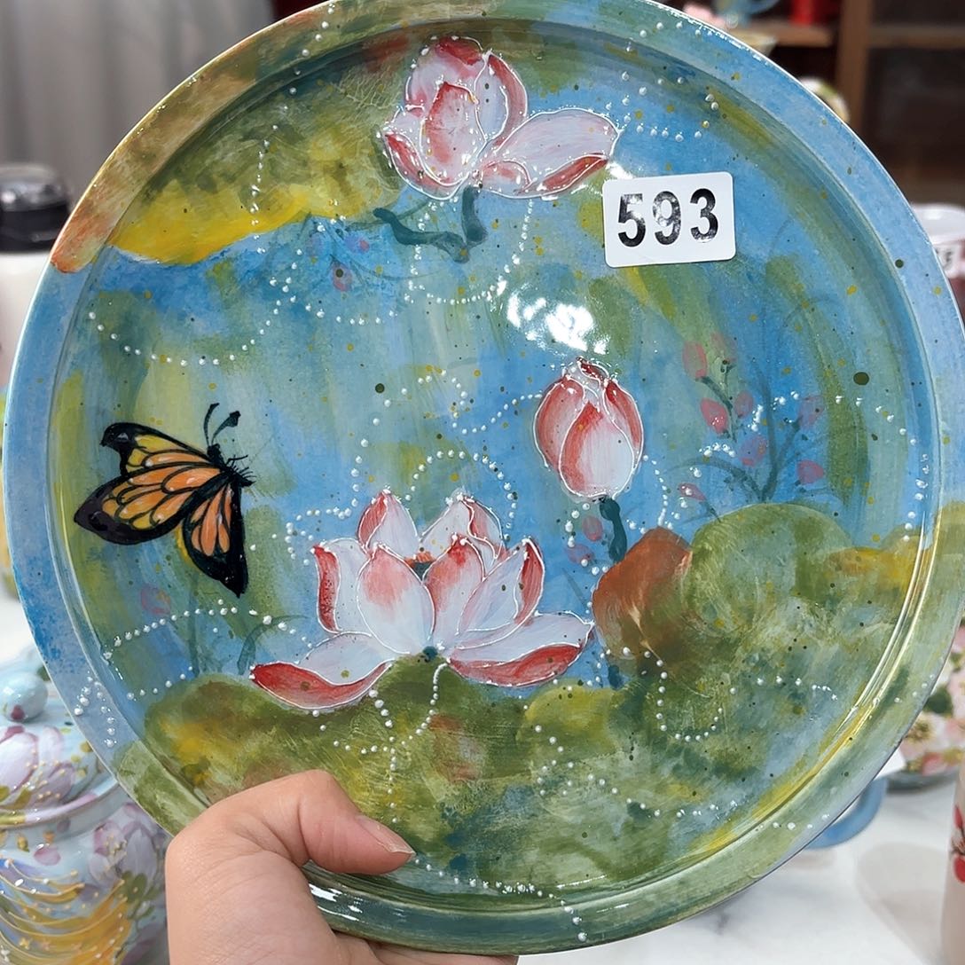景德镇手绘高温釉下彩陶瓷茶具