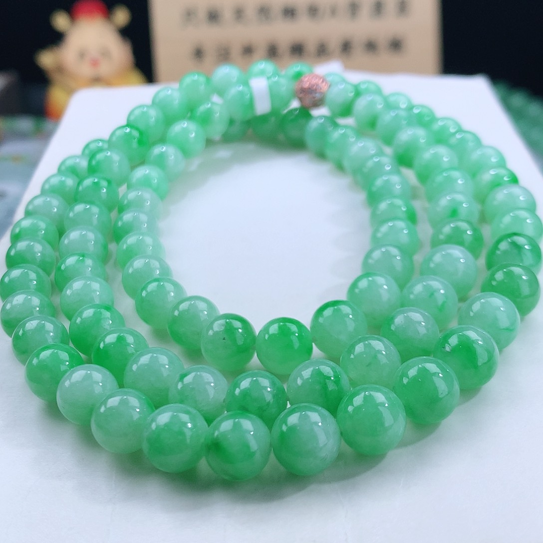 翡翠手链未镶嵌卡8