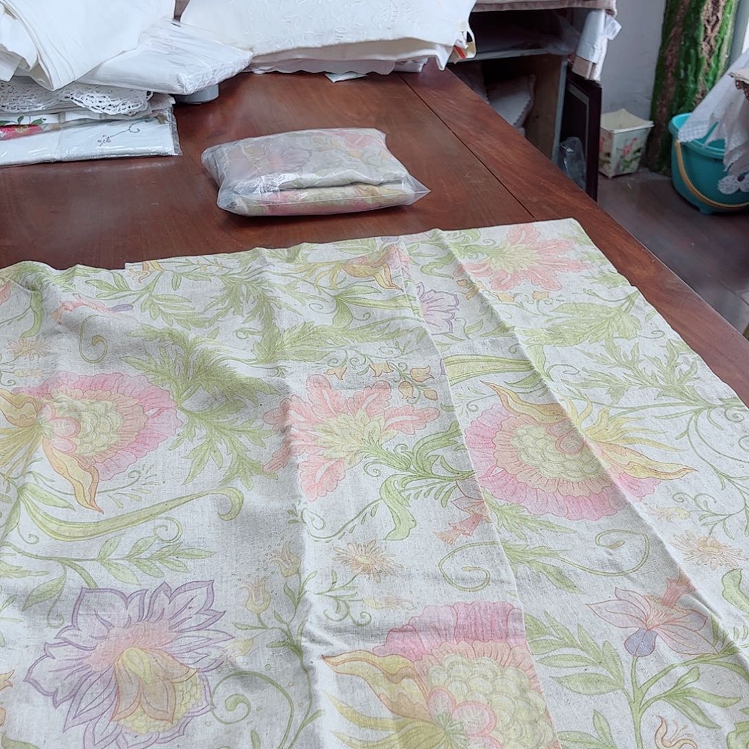 毛绒亚麻棉050-枕套一对