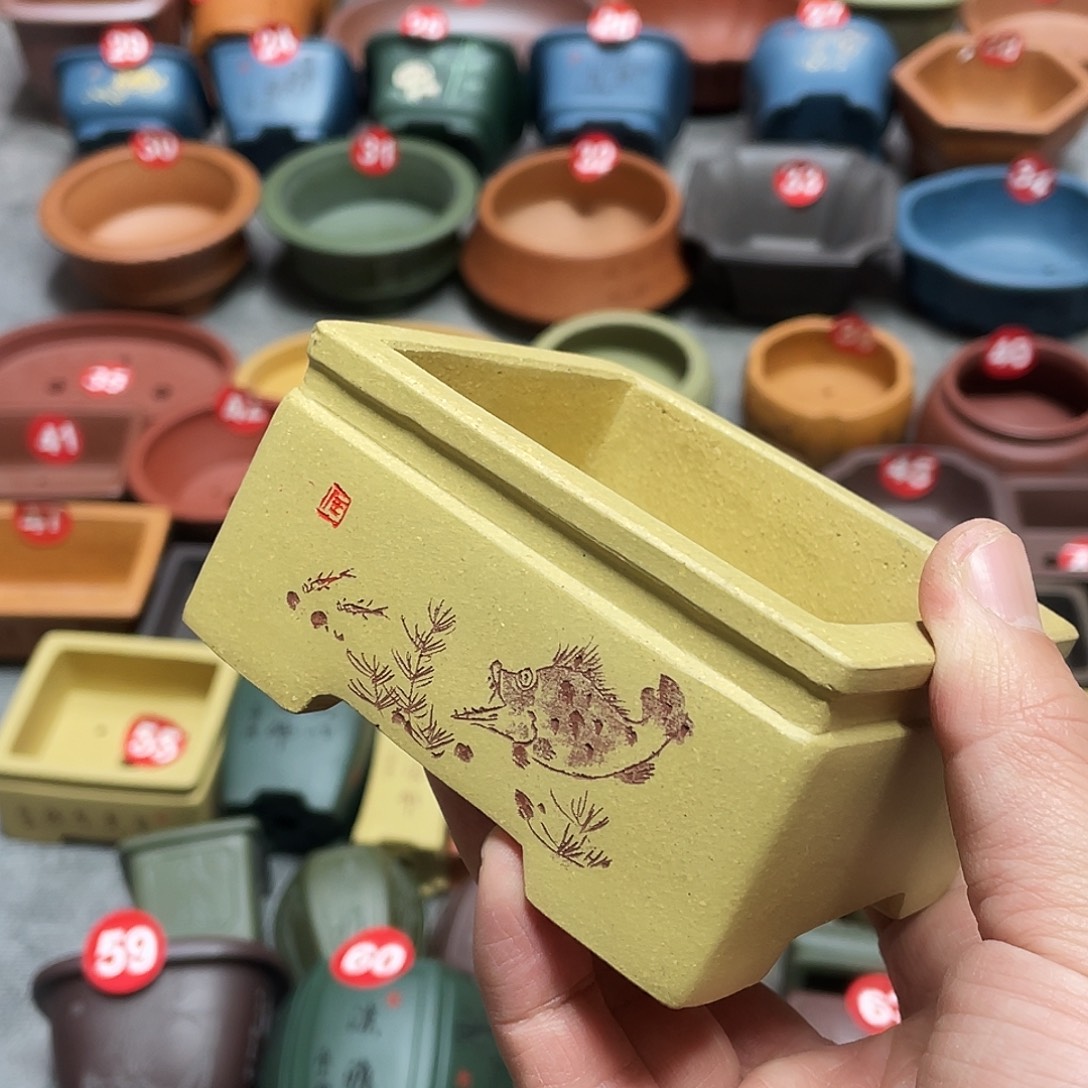 紫砂小盆8.5*7.5*3.8 