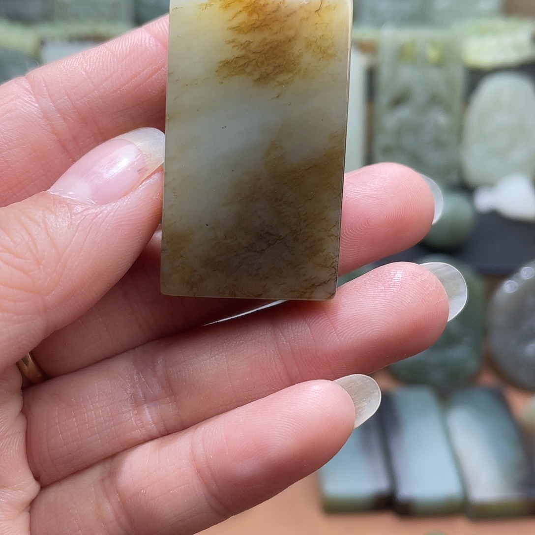 和田玉未镶嵌吊坠(不含链)