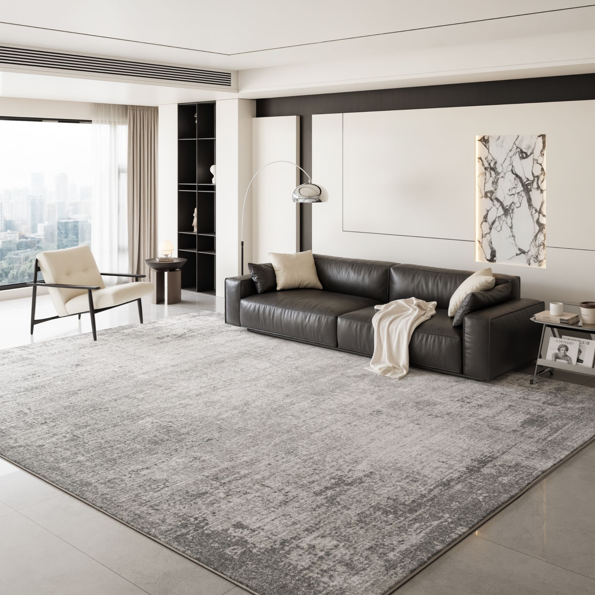 抗菌无胶无醛防水现代简约轻奢极简客厅沙发地毯家用