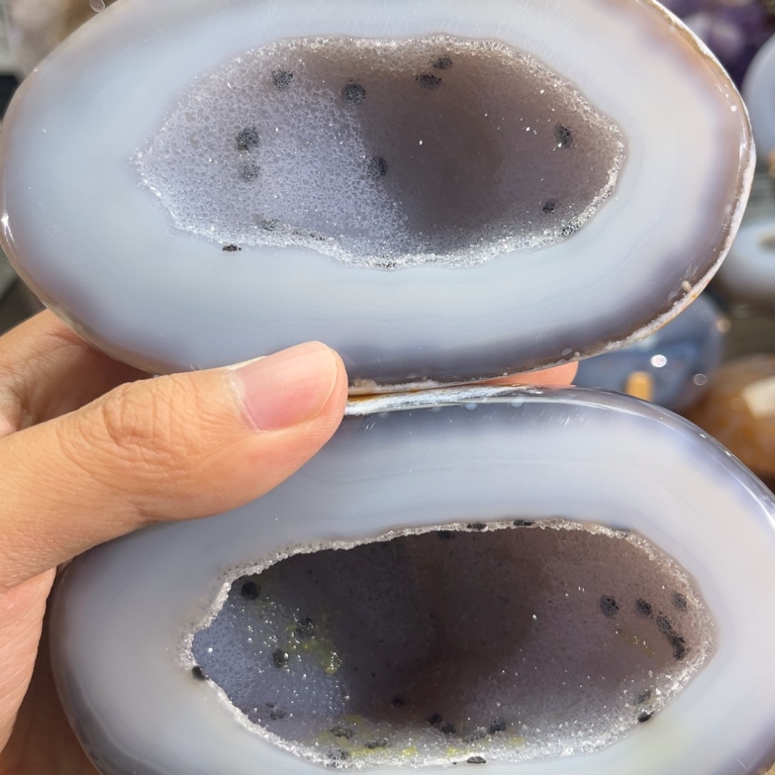 未镶嵌大型摆件（非配饰）紫晶水****舟