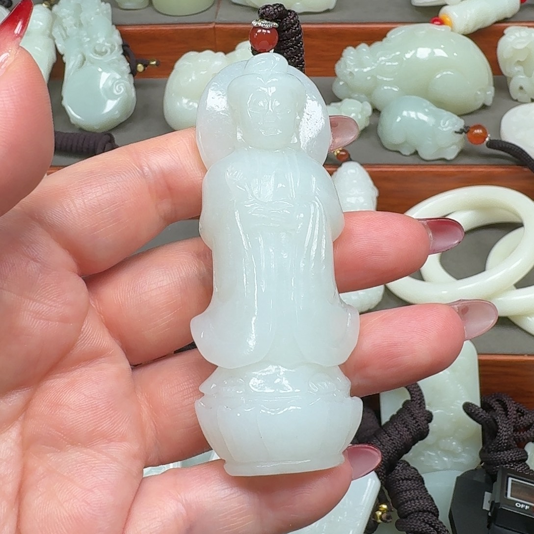 河***大和田玉未镶嵌挂件