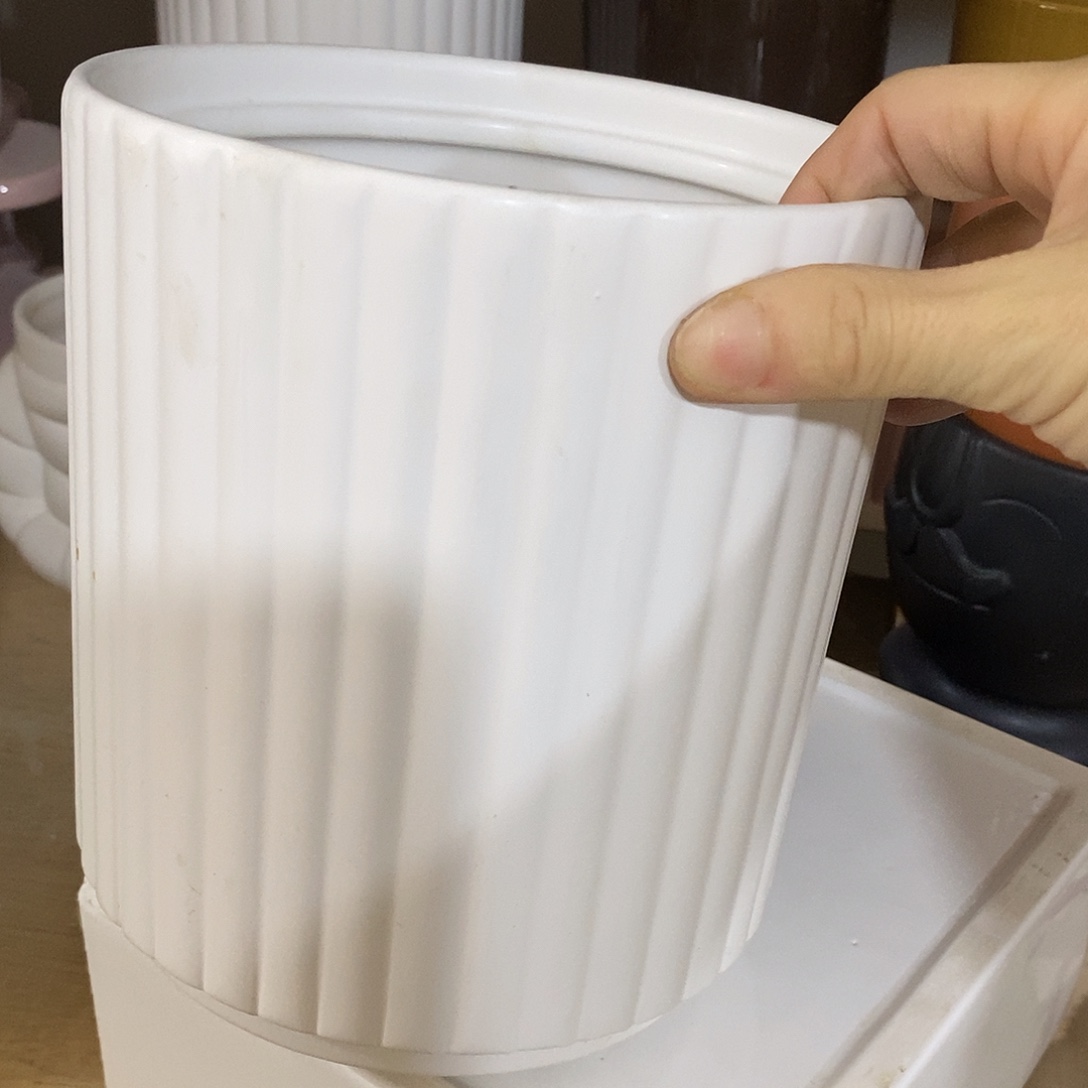 杯子陶陶盆有孔 瑕疵介意勿拍