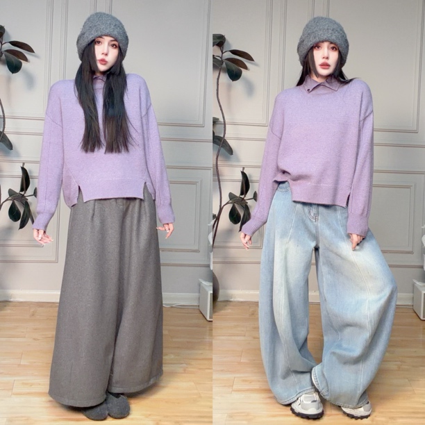 【p】绵羊毛兔毛娃娃毛衫