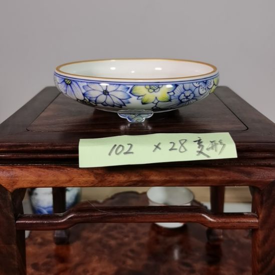 陶大德堂手工手绘釉盆