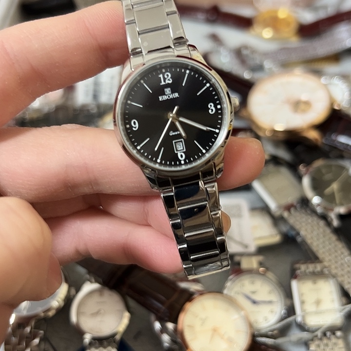 S***.钢牛皮（革）钢石英机芯