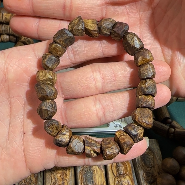 沉香手串某*人海南树丁单圈1.1高货