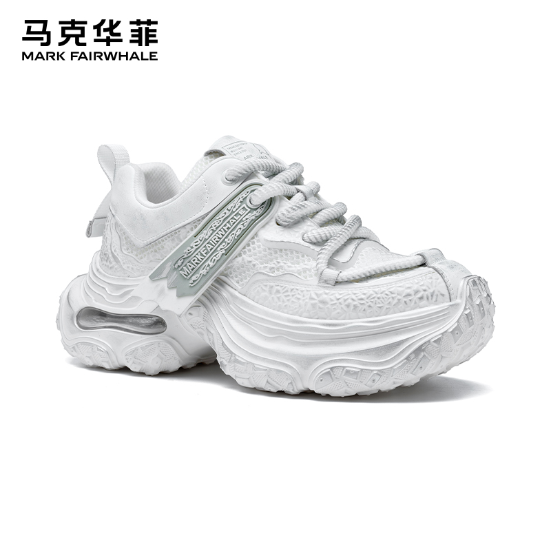 马克华菲气垫老爹鞋男夏季透气轻奢蛇年限定男士休闲增高男鞋潮鞋