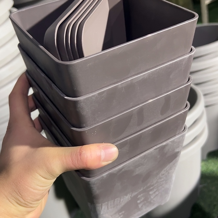 正品方盆带托盘14外径14高5个盆