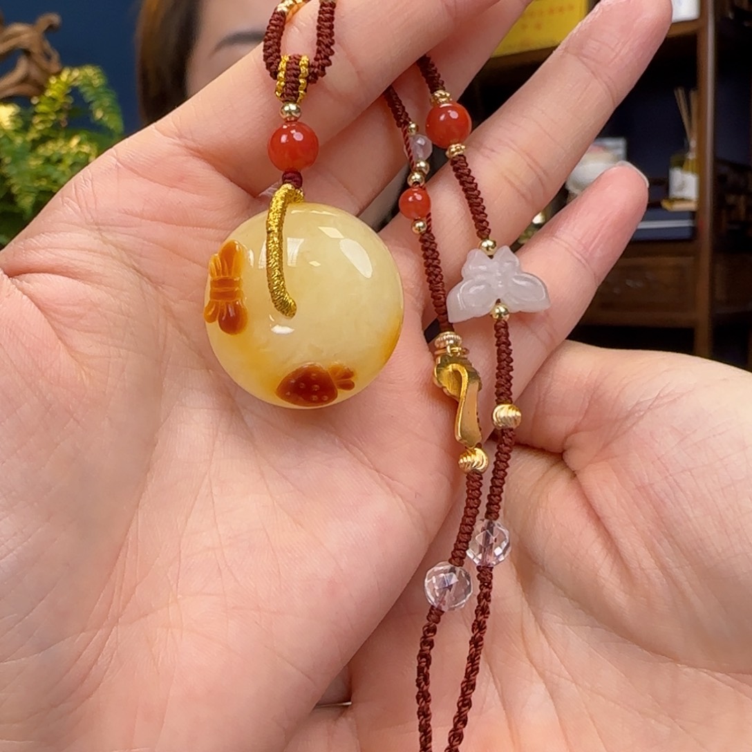 蜜蜡颈饰未镶嵌11111111111