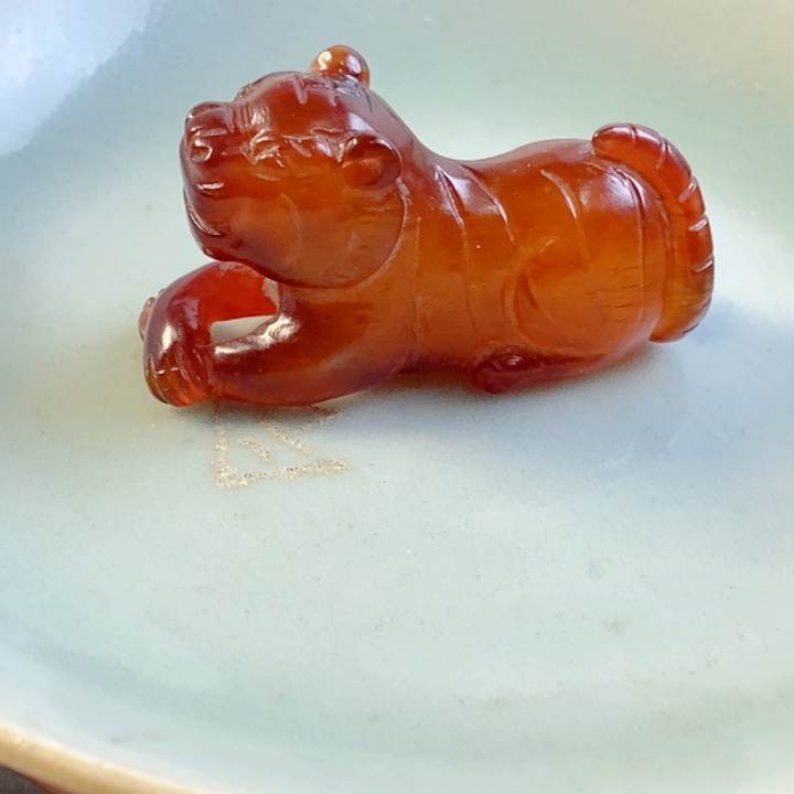 安***茶茶室瓷盘上摆件挂件