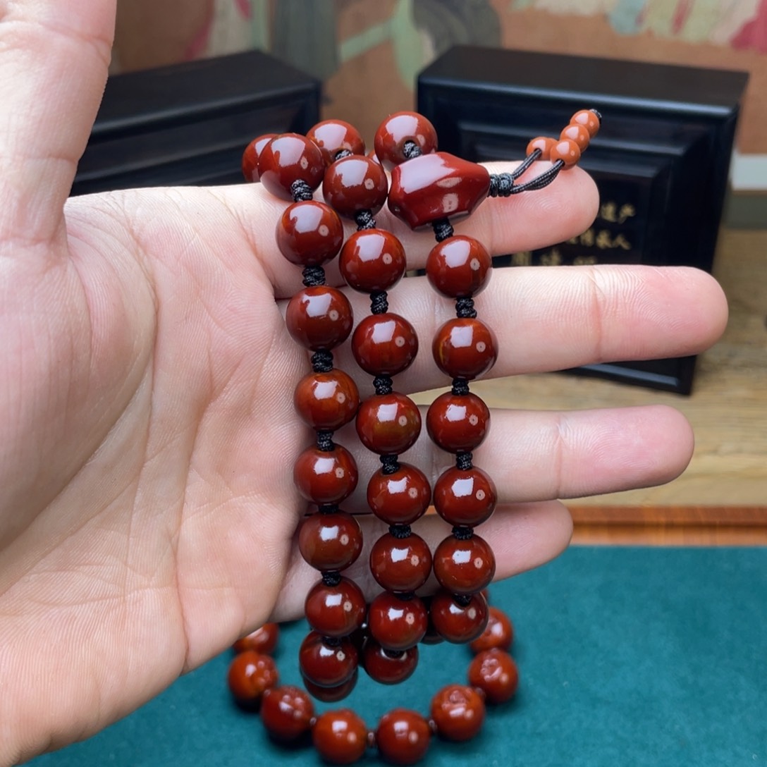 橄榄核手串B*正元光洙脖挂表弟回血