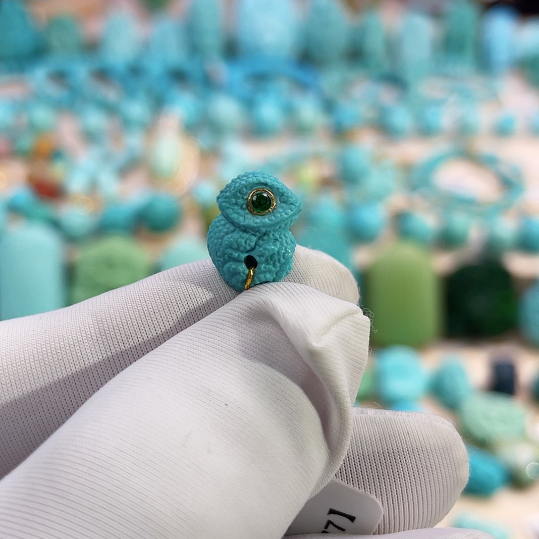 绿松石珠宝奇石未镶嵌