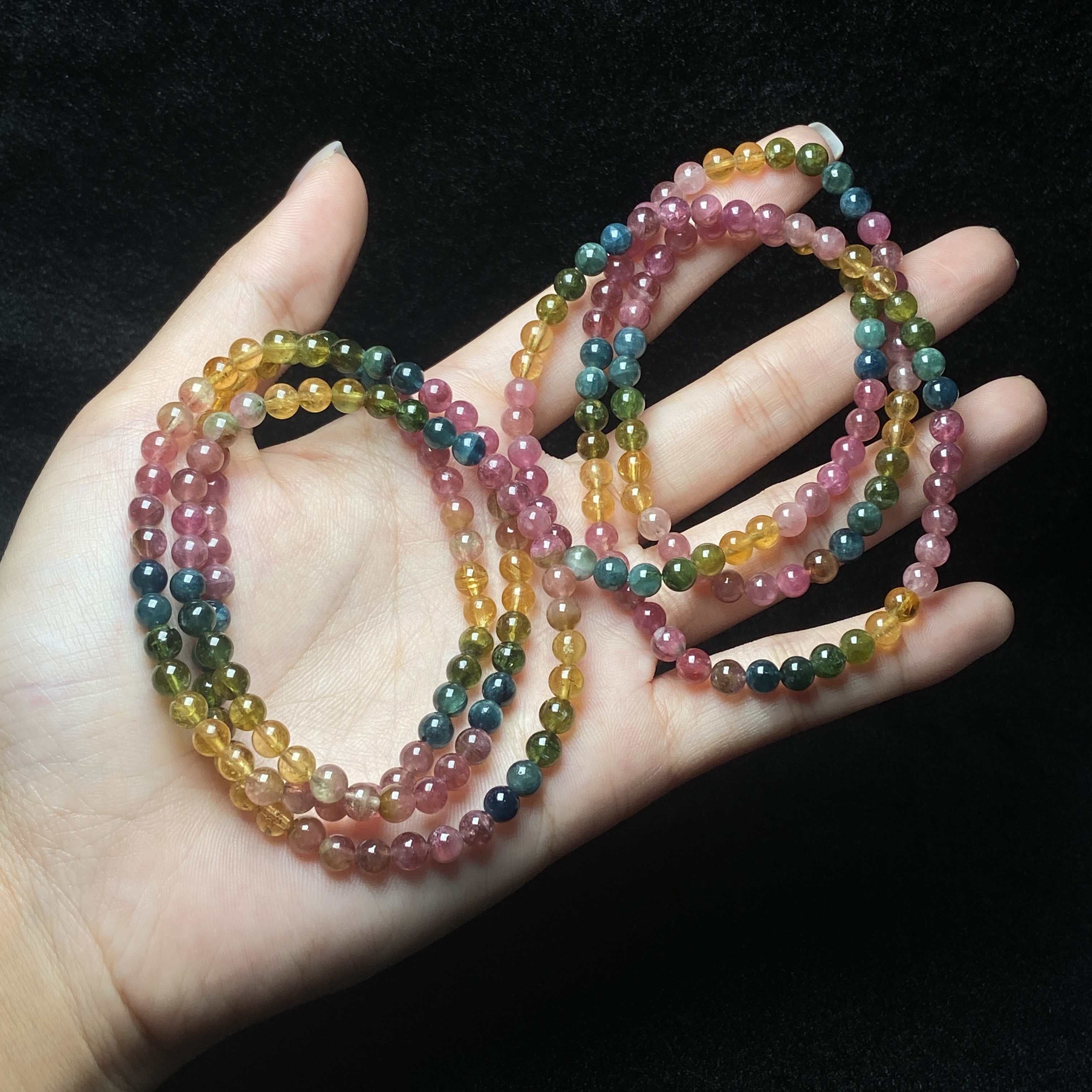 【星浩珠宝】碧玺手串6-10T144H437【多样性发一件】5mm