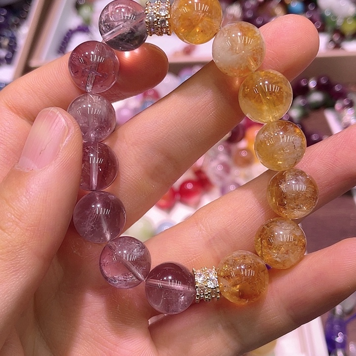 水晶手链未镶嵌宝山半水