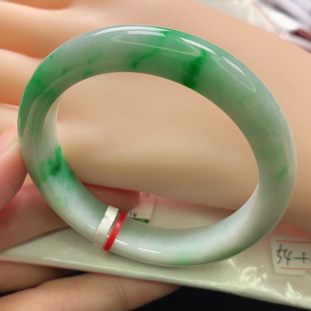 翡翠未镶嵌手镯缅甸5455