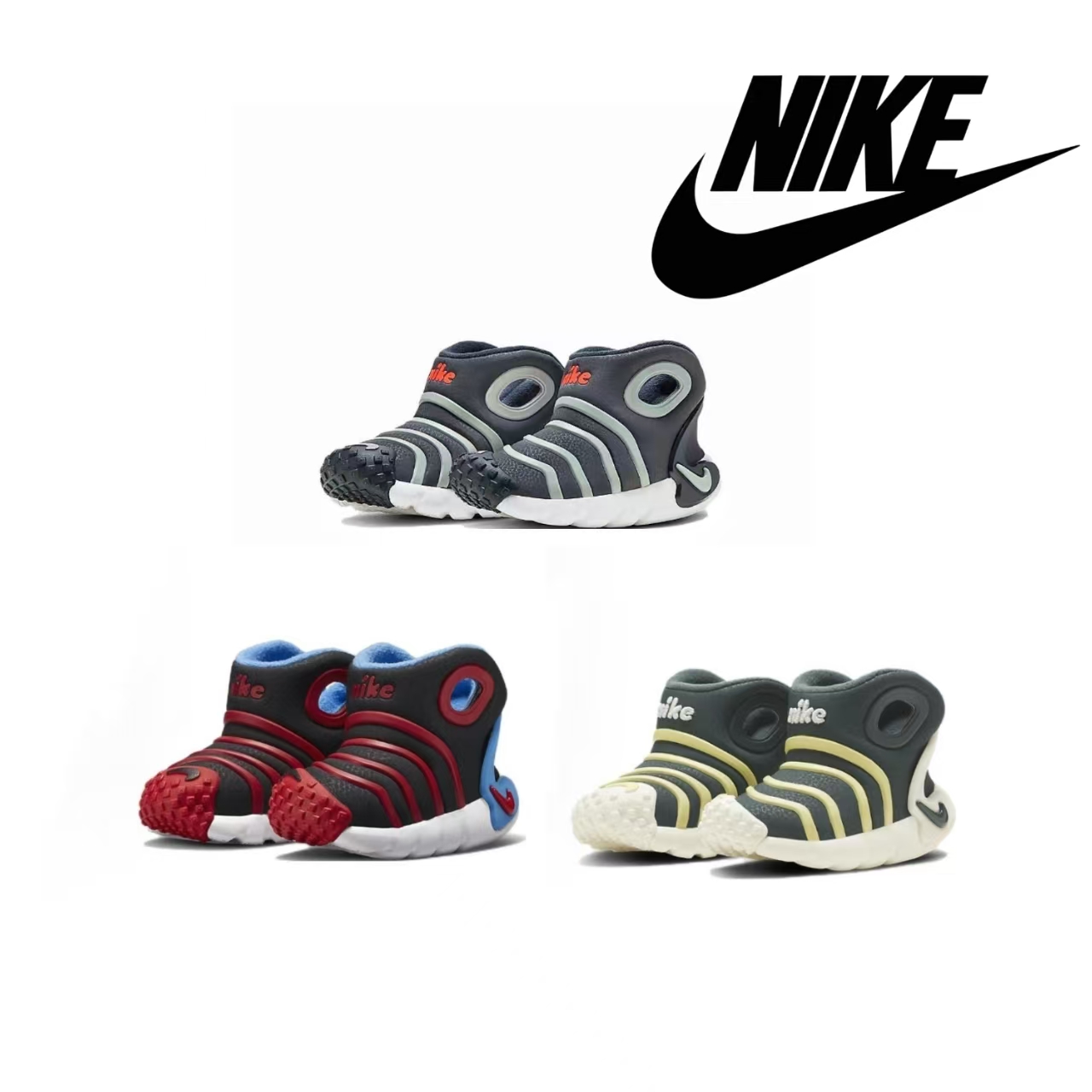 正品冬款NIKE耐克毛毛虫加绒靴子童鞋男童女童宝宝鞋运动鞋合集