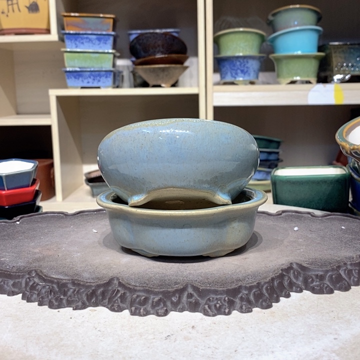 紫砂花盆瑕疵5.5-11 4-13-11 不平走形