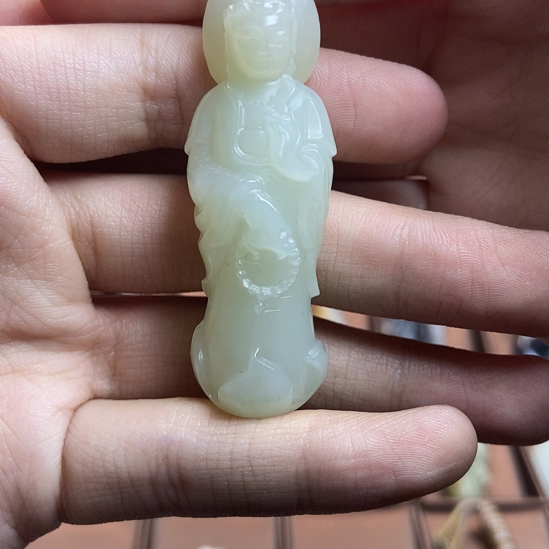 和田玉（糖玉）颈饰未镶嵌