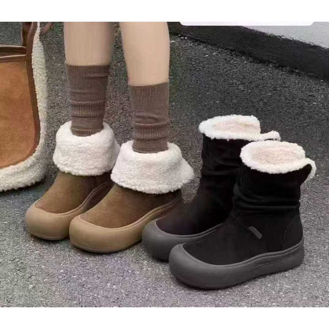 新款气质百搭潮流女士[大棉}休闲短靴B/CC/70035