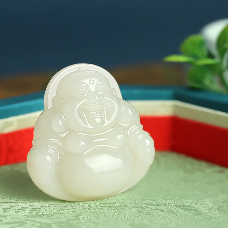 青海料蜂蜜水45mm大佛毛衣链吊坠